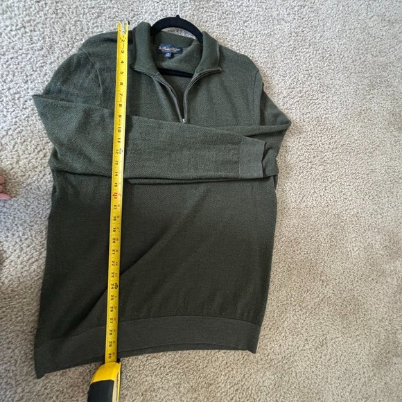 Brooks Brother's Extra Fine Merino Wool Half-Zip Sweater - Picture 7 of 8